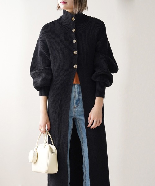 IAMUSE（アイアミューズ）の「アルパカタッチロングニット S0713【IAMUSE】（ワンピース・レディース・杢グレー/モカ/ブラック・FREE）」の20枚目の写真