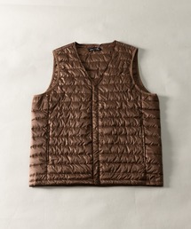 Vネック インナーライトダウンベスト