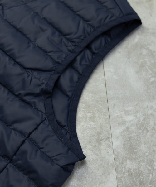 NYLAUS(ナイラス)の「Vネック インナーライトダウンベスト(ダウンベスト・メンズ・ブラック/ネイビー/カーキ/キャメル/チャコール/ボルドー/グレー・LL/M/L/S)」の18枚目の写真