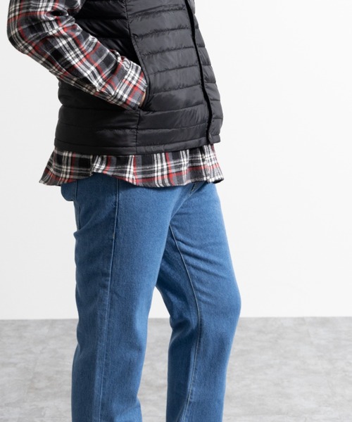 NYLAUS(ナイラス)の「Vネック インナーライトダウンベスト(ダウンベスト・メンズ・ブラック/ネイビー/カーキ/キャメル/チャコール/ボルドー/グレー・LL/M/L/S)」の11枚目の写真