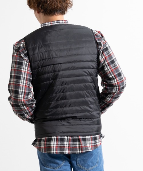 NYLAUS(ナイラス)の「Vネック インナーライトダウンベスト(ダウンベスト・メンズ・ブラック/ネイビー/カーキ/キャメル/チャコール/ボルドー/グレー・LL/M/L/S)」の16枚目の写真