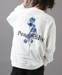 LUXSTYLE | フラワープリントトレーナー(スウェット)