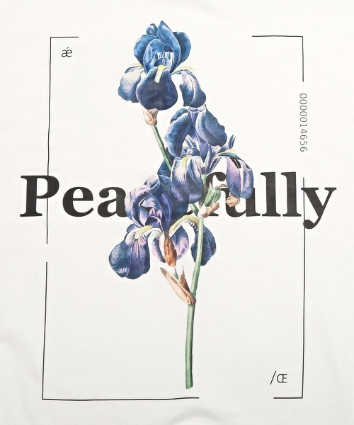 LUXSTYLE（ラグスタイル）の「フラワープリントトレーナー（スウェット・メンズ・ホワイト/ブラック・M/L）」の12枚目の写真