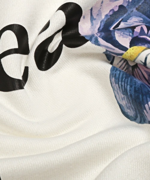 LUXSTYLE（ラグスタイル）の「フラワープリントトレーナー（スウェット・メンズ・ホワイト/ブラック・M/L）」の13枚目の写真