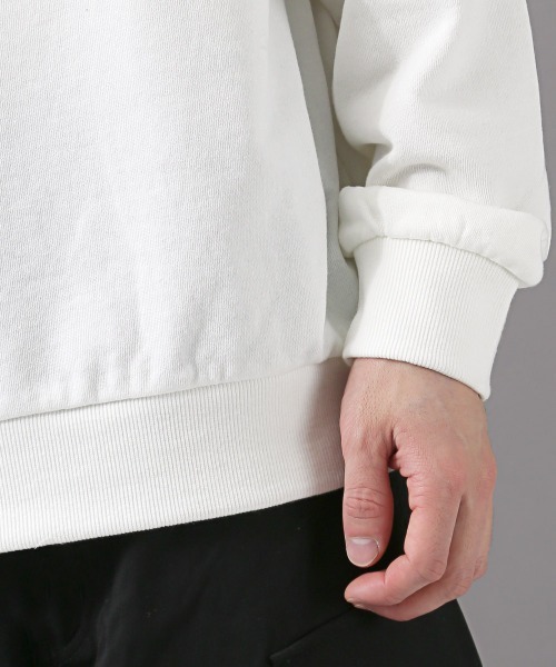 LUXSTYLE（ラグスタイル）の「フラワープリントトレーナー（スウェット・メンズ・ホワイト/ブラック・M/L）」の21枚目の写真