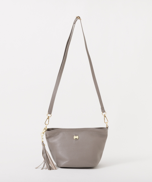 soeur(スール)の「SOEUR/レザー台形ショルダーBAG(ショルダーバッグ・レディース・グレー/パープル/ブラック・フリー)」の13枚目の写真
