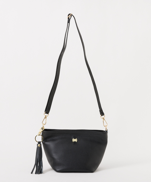 soeur(スール)の「SOEUR/レザー台形ショルダーBAG(ショルダーバッグ・レディース・グレー/パープル/ブラック・フリー)」の14枚目の写真