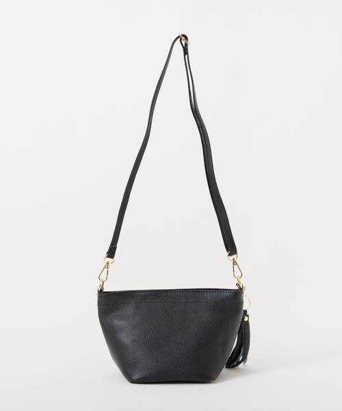 soeur(スール)の「SOEUR/レザー台形ショルダーBAG(ショルダーバッグ・レディース・グレー/パープル/ブラック・フリー)」の16枚目の写真