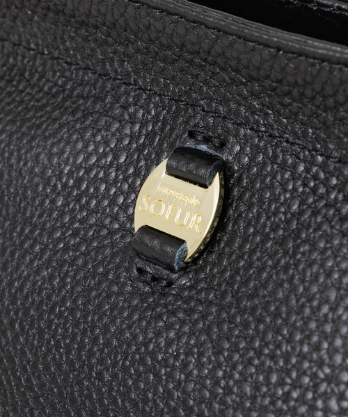 soeur(スール)の「SOEUR/レザー台形ショルダーBAG(ショルダーバッグ・レディース・グレー/パープル/ブラック・フリー)」の21枚目の写真