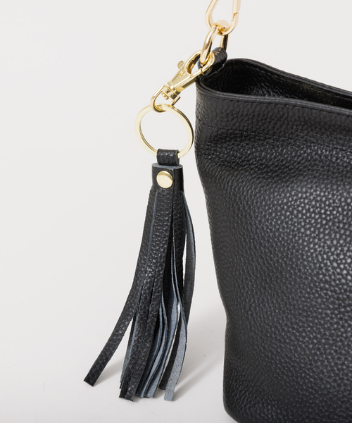 soeur(スール)の「SOEUR/レザー台形ショルダーBAG(ショルダーバッグ・レディース・グレー/パープル/ブラック・フリー)」の22枚目の写真