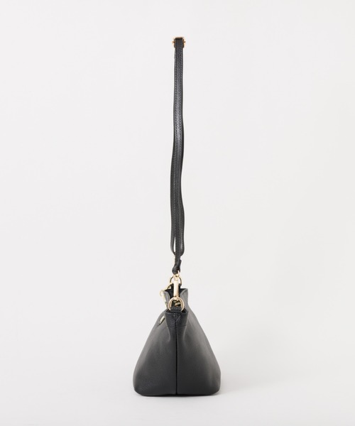 soeur(スール)の「SOEUR/レザー台形ショルダーBAG(ショルダーバッグ・レディース・グレー/パープル/ブラック・フリー)」の4枚目の写真