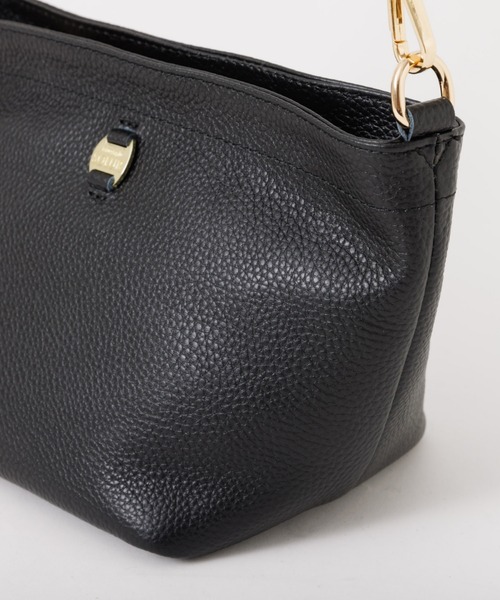 soeur(スール)の「SOEUR/レザー台形ショルダーBAG(ショルダーバッグ・レディース・グレー/パープル/ブラック・フリー)」の8枚目の写真