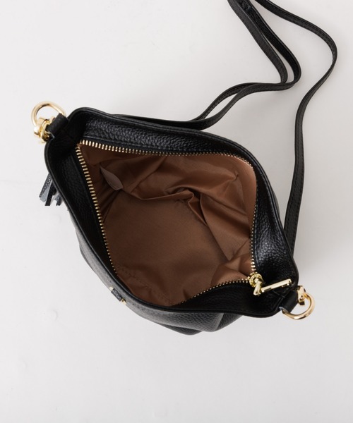 soeur(スール)の「SOEUR/レザー台形ショルダーBAG(ショルダーバッグ・レディース・グレー/パープル/ブラック・フリー)」の12枚目の写真