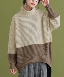 osharewalker | 『配色MIXネップヤーンタートルネックニット』(ニット/セーター)