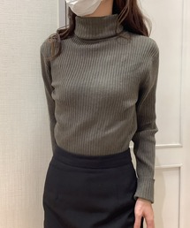 TOKYO SHIRTS | リブタートルネック ベーシックニットプルオーバー(ニット/セーター)