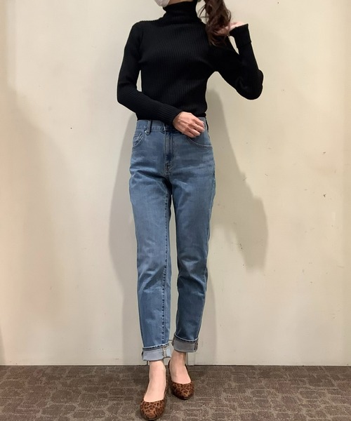 TOKYO SHIRTS(トウキョウシャツ)の「リブタートルネック ベーシックニットプルオーバー(ニット/セーター・レディース・ブラック/グレイッシュブルー/カーキオリーブ/アイボリー・M/LL/L)」の20枚目の写真