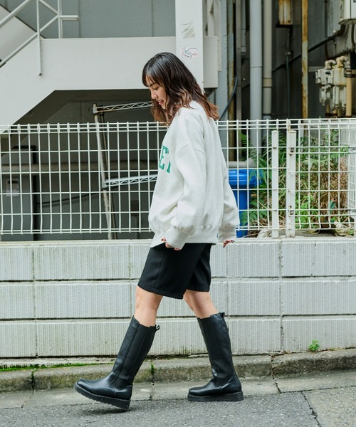 Auntie Rosa Holiday（アンティローザホリデー）の「裏起毛BIGロゴスウェット（スウェット・レディース・ネイビー/イエロー/ナチュラル・FREE）」の13枚目の写真