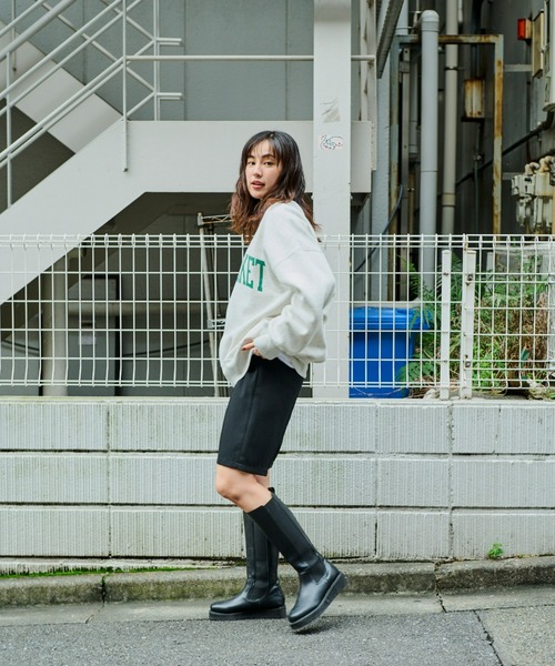 Auntie Rosa Holiday（アンティローザホリデー）の「裏起毛BIGロゴスウェット（スウェット・レディース・ネイビー/イエロー/ナチュラル・FREE）」の16枚目の写真