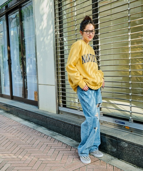 Auntie Rosa Holiday（アンティローザホリデー）の「裏起毛BIGロゴスウェット（スウェット・レディース・ネイビー/イエロー/ナチュラル・FREE）」の22枚目の写真