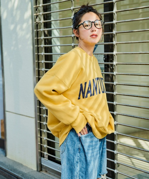 Auntie Rosa Holiday（アンティローザホリデー）の「裏起毛BIGロゴスウェット（スウェット・レディース・ネイビー/イエロー/ナチュラル・FREE）」の19枚目の写真