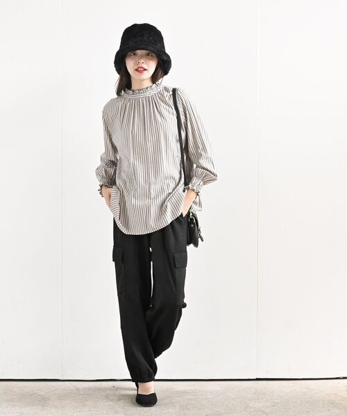 フェイクファーバケットハット