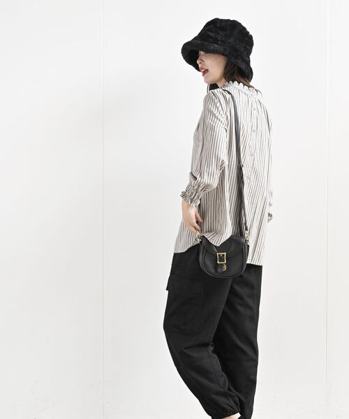 フェイクファーバケットハット