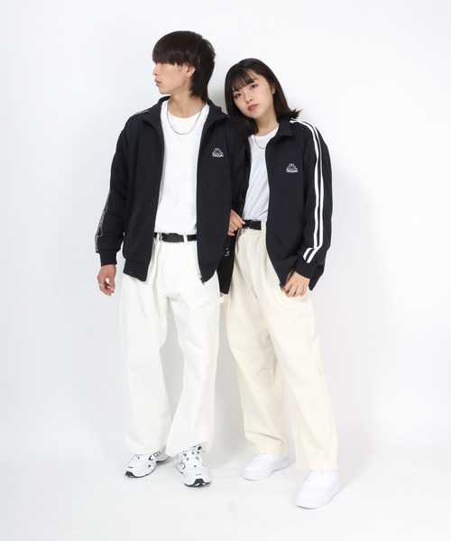 Kappa トラックジャケット　バンダライン　ジャージ　ホワイトブラック Kappa トラックジャケット バンダライン ジャージ ホワイト
