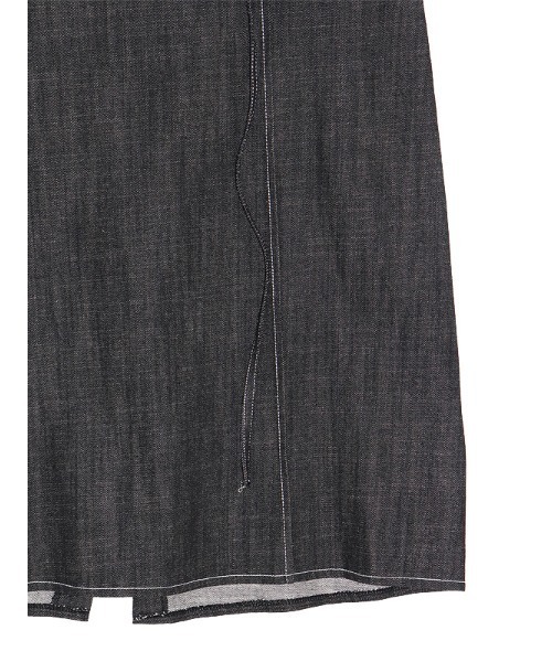 ACYM(アシーム)の「Stitch denim long スカート(スカート・レディース・インディゴブルー/ブラック・FREE)」の4枚目の写真