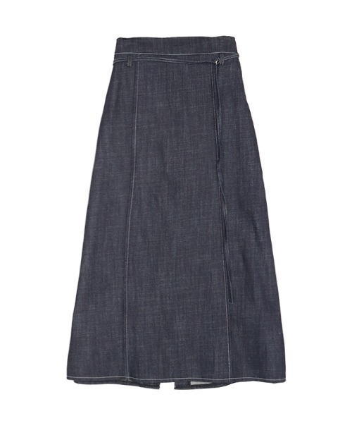 ACYM(アシーム)の「Stitch denim long スカート(スカート・レディース・インディゴブルー/ブラック・FREE)」の10枚目の写真