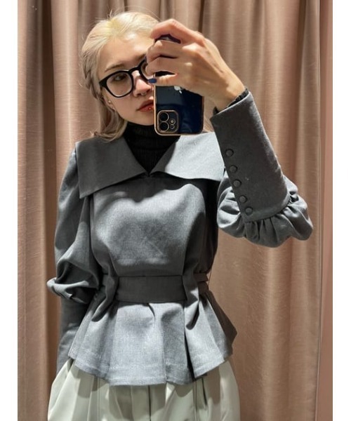 SLY（スライ）の「BIG COLLAR BROWSING TOPS ビッグカラー