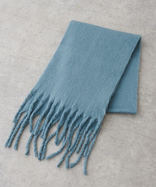 PUAL CE CIN（ピュアルセシン）の「起毛フェイクウール無地マフラー（ストール/ショール・レディース・アイボリー/ライトベージュ/ブラック/ピンクベージュ/ミント・FREE）」の13枚目の写真