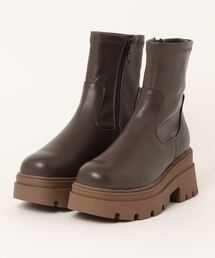 Mafmof | Mafmof(マフモフ)厚底トラックソールストレッチブーツ(ブーツ)