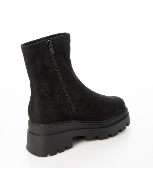 Mafmof（マフモフ）の「Mafmof(マフモフ)厚底トラックソールストレッチブーツ（ブーツ・レディース・ブラック/ブラック系その他/ダークブラウン/ホワイト・S/M/L/LL）」の18枚目の写真