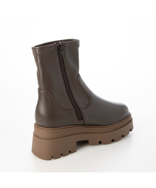 Mafmof（マフモフ）の「Mafmof(マフモフ)厚底トラックソールストレッチブーツ（ブーツ・レディース・ブラック/ブラック系その他/ダークブラウン/ホワイト・S/M/L/LL）」の13枚目の写真