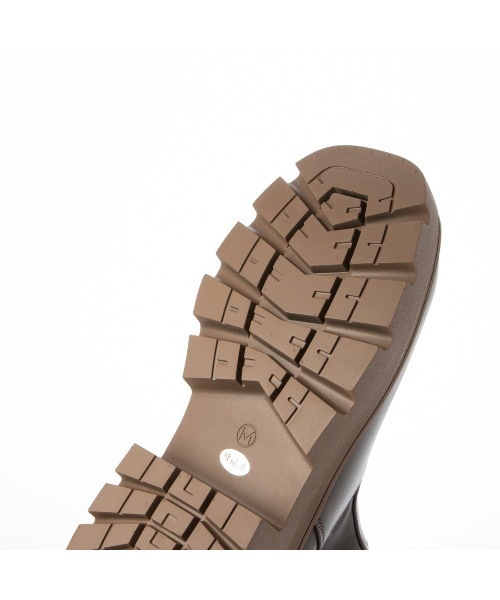 Mafmof（マフモフ）の「Mafmof(マフモフ)厚底トラックソールストレッチブーツ（ブーツ・レディース・ブラック/ブラック系その他/ダークブラウン/ホワイト・S/M/L/LL）」の12枚目の写真