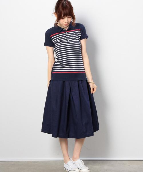 coen(コーエン)の「撥水加工DIAMAGICミディ丈フレアスカート(スカート・レディース・ナチュラル/ネイビー・FREE)」の6枚目の写真