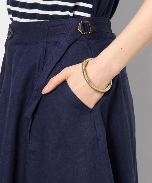 coen(コーエン)の「撥水加工DIAMAGICミディ丈フレアスカート(スカート・レディース・ナチュラル/ネイビー・FREE)」の7枚目の写真