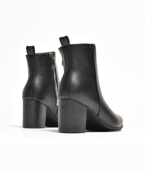 endevice(エンデヴァイス)の「サイドジップ ヒールブーツ / ハイヒール(ブーツ・メンズ・ブラック・40/42/44)」の3枚目の写真