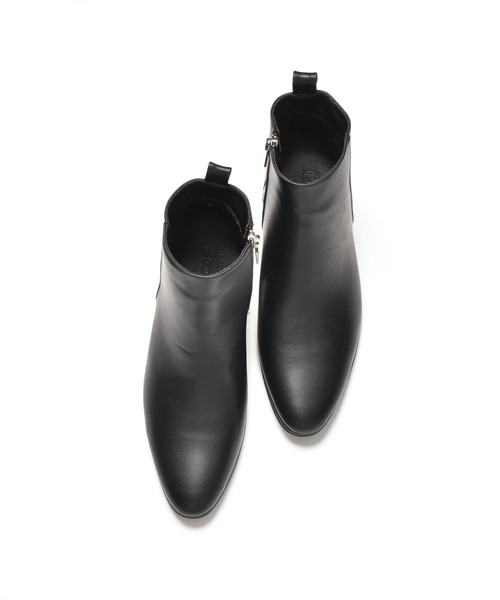 endevice(エンデヴァイス)の「サイドジップ ヒールブーツ / ハイヒール(ブーツ・メンズ・ブラック・40/42/44)」の5枚目の写真