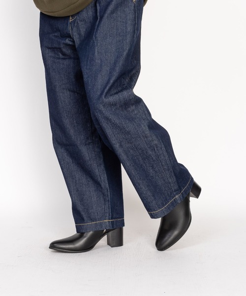 endevice(エンデヴァイス)の「サイドジップ ヒールブーツ / ハイヒール(ブーツ・メンズ・ブラック・40/42/44)」の15枚目の写真