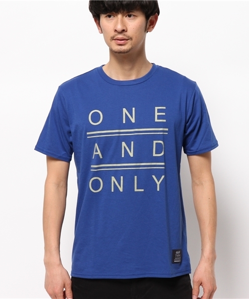 OUTLET（アウトレット）の「【CIAOPANIC TYPY】ONEANDONLYプリントTee（Tシャツ/カットソー・メンズ・ブルー・LARGE/SMALL/MEDIUM）」の2枚目の写真