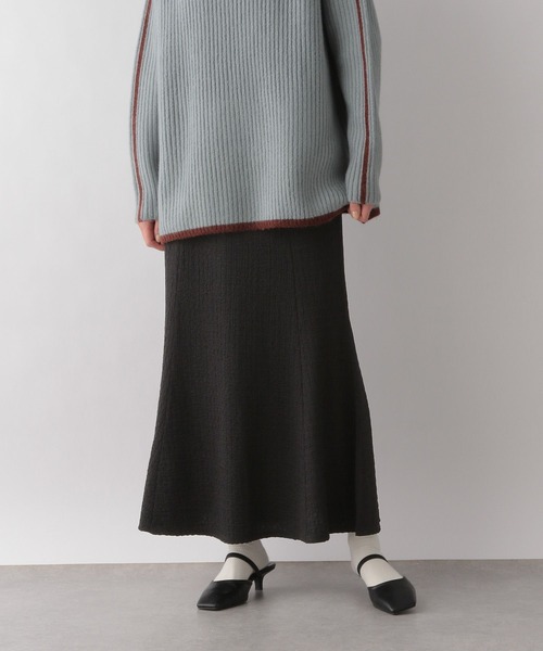 LOWRYS FARM(ローリーズファーム)の「フクレジャガードカットフレアスカート 185889(スカート・レディース・ブラック/アイボリー/グリーン/イエロー・FREE)」の5枚目の写真