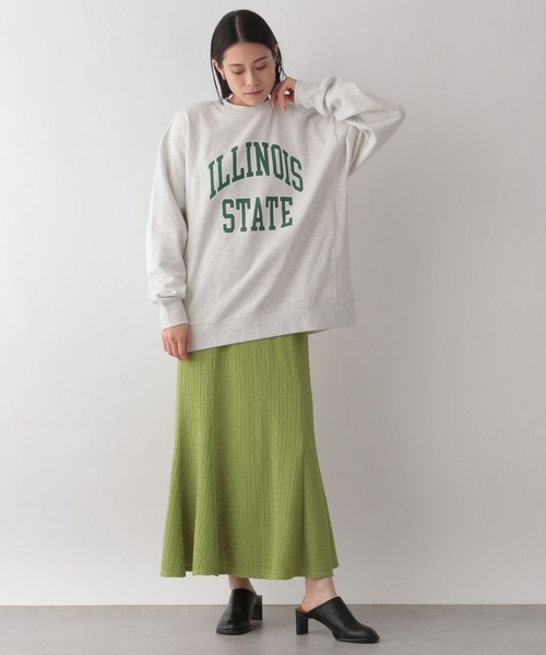 LOWRYS FARM(ローリーズファーム)の「フクレジャガードカットフレアスカート 185889(スカート・レディース・ブラック/アイボリー/グリーン/イエロー・FREE)」の9枚目の写真