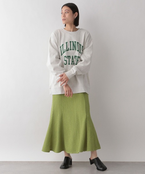 LOWRYS FARM(ローリーズファーム)の「フクレジャガードカットフレアスカート 185889(スカート・レディース・ブラック/アイボリー/グリーン/イエロー・FREE)」の10枚目の写真