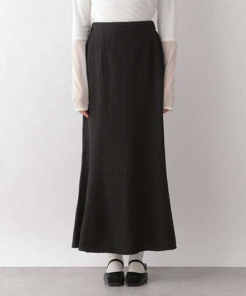 LOWRYS FARM(ローリーズファーム)の「フクレジャガードカットフレアスカート 185889(スカート・レディース・ブラック/アイボリー/グリーン/イエロー・FREE)」の12枚目の写真