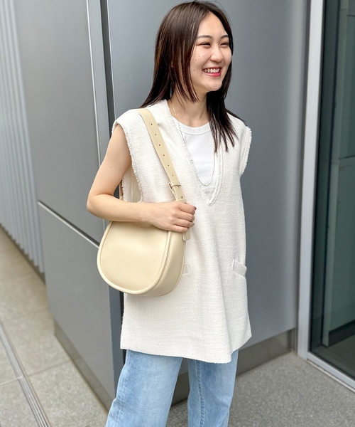 JOINT WORKS（ジョイントワークス）の「ツイード フリンジベスト（ベスト・レディース・アイボリー・FREE）」の4枚目の写真