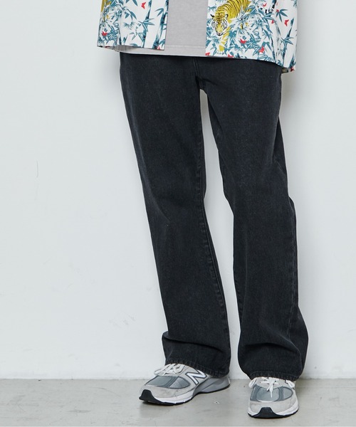 THE STANDARD（ザスタンダード）の「WEGO/フレアデニムパンツ（デニムパンツ・メンズ・ブラック/ライトインディゴブルー/インディゴブルー・LARGE/MEDIUM）」の21枚目の写真