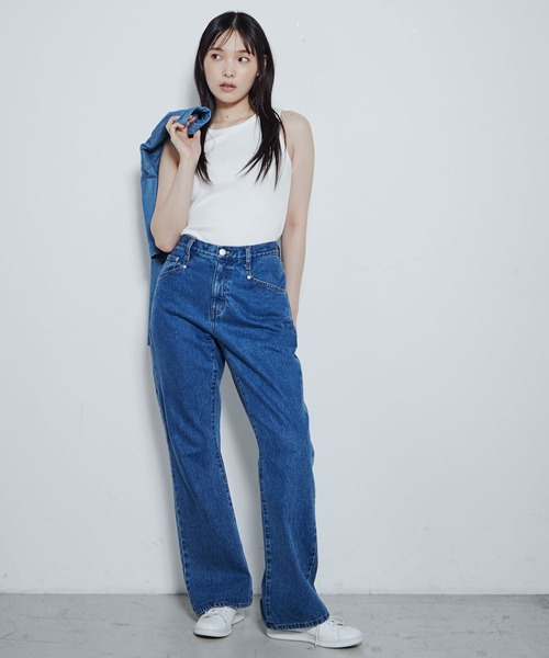 THE STANDARD（ザスタンダード）の「WEGO/フレアデニムパンツ（デニムパンツ・メンズ・ブラック/ライトインディゴブルー/インディゴブルー・LARGE/MEDIUM）」の11枚目の写真