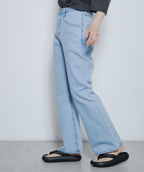 THE STANDARD（ザスタンダード）の「WEGO/フレアデニムパンツ（デニムパンツ・メンズ・ブラック/ライトインディゴブルー/インディゴブルー・LARGE/MEDIUM）」の15枚目の写真