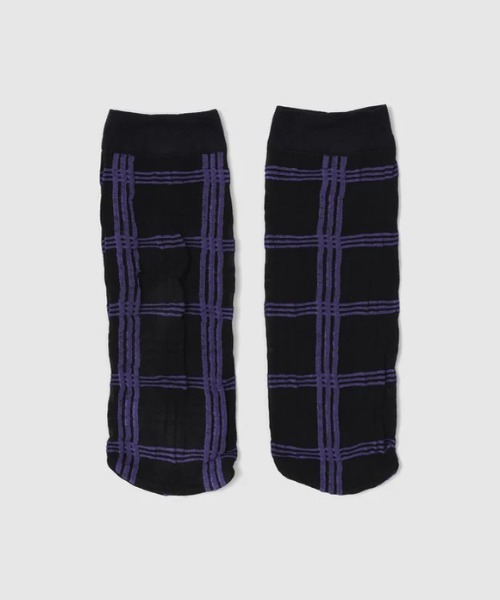 SWEDISH STOCKING（スウェディッシュストッキングス）の「Cia Check socks black（ソックス/靴下・レディース・チェック・ONE SIZE）」の3枚目の写真